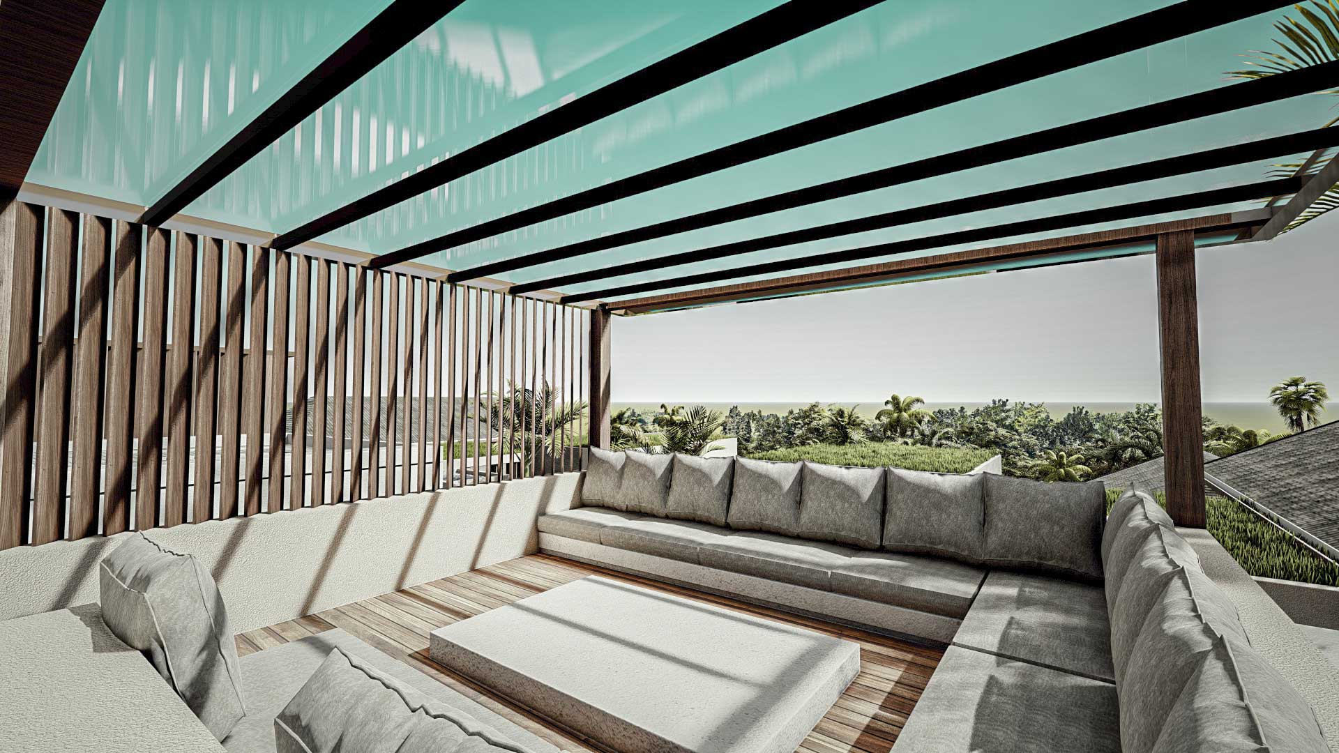 CONTEMPORARY 2 BEDROOM VILLA WITH ROOFTOP FOR SALE LEASEHOLD IN UBUD BE-749 